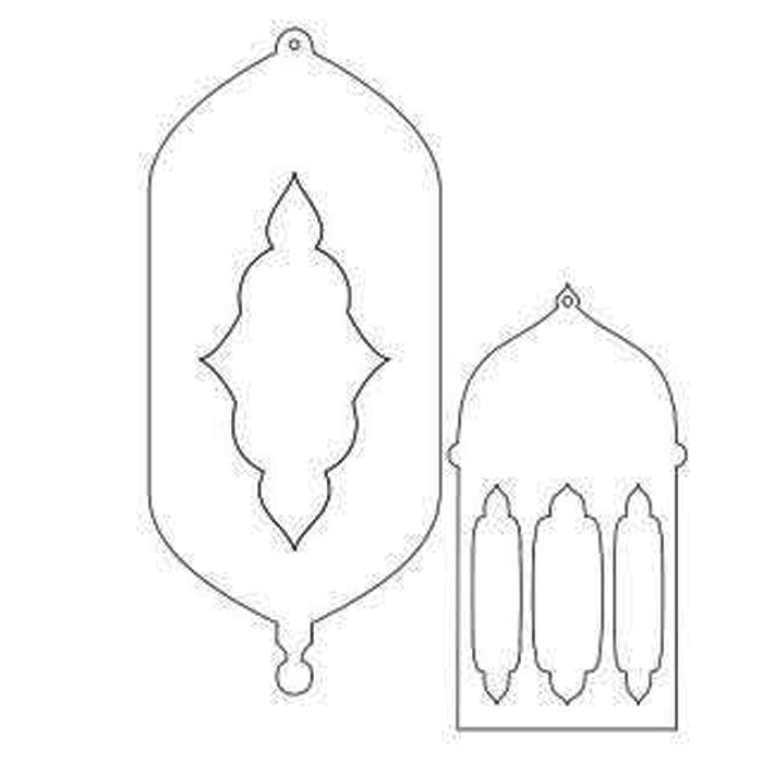 Cut Out Ramadan Lantern Template Printable Printable Word Searches