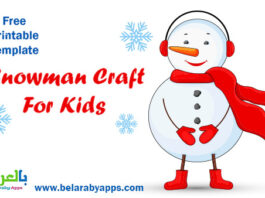 printable snowman craft with free template pdf