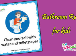 Free Bathroom Rules Posters - Using Toilet