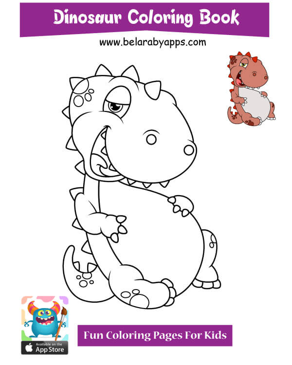 free cute dinosaur coloring pages ⋆ belarabyapps