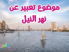 موضوع تعبير عن نهر النيل بالعناصر والافكار