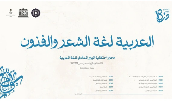 شعار اليوم العالمي للغة العربية 2023